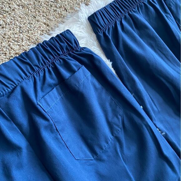 Superior Uniform Blue Scrub Pants 2 Pair Total Pull On Womens Size Small Petite - Picture 5 of 8